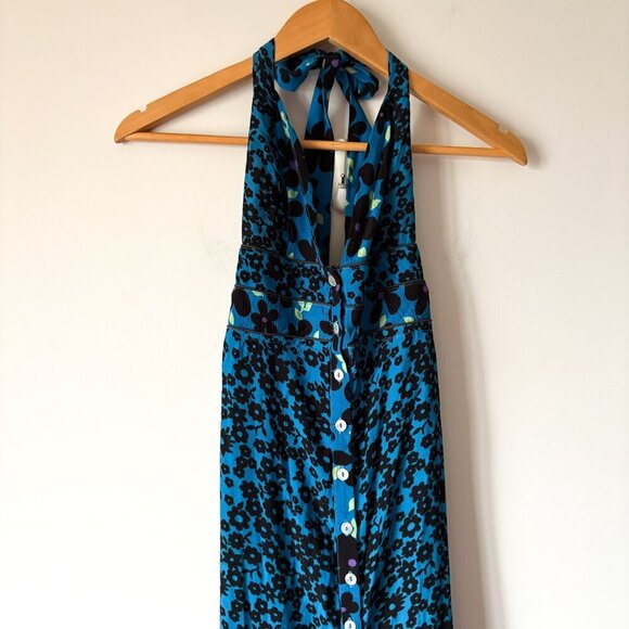 Free People Dewberry Printed Floral Sweetheart Maxi NWT Size Small - Picture 8 of 10